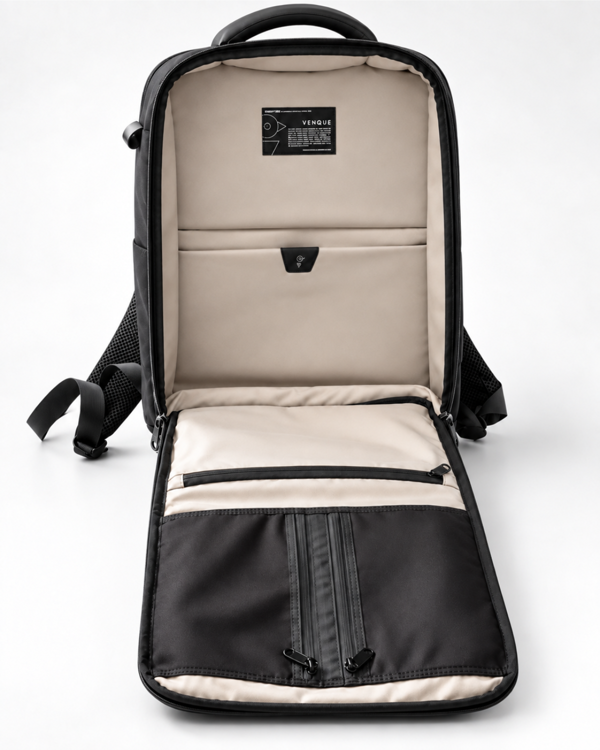 Envoy Business Pack opened flat showing the organizer interior