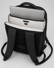 Rear laptop compartment of the Envoy Business Pack with a laptop inside